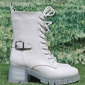 ONE PLANET x QUPID PLAZO VEGAN LEATHER 100% RECYCLED LUG SOLE COMB…